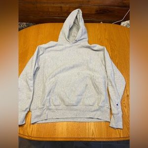 (3) Reverse Weave Champion Hoodies Grey/White/Black